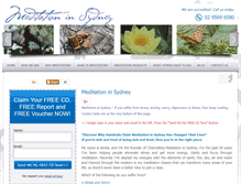 Tablet Screenshot of meditationinsydney.com